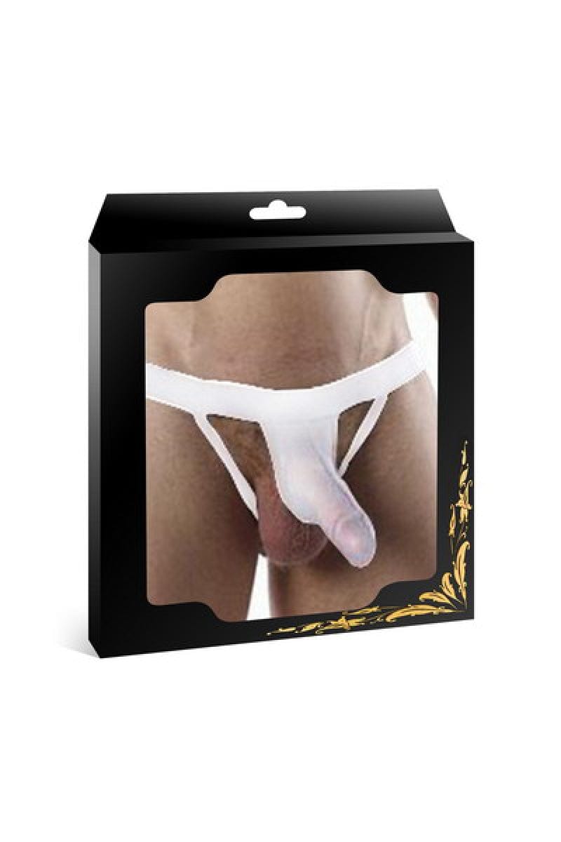String blanc avec poche pour pénis - Paris Hollywood