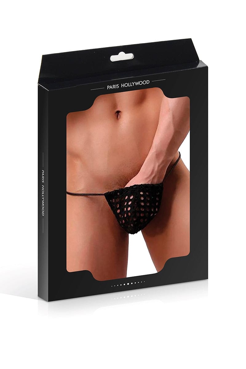 String ficelle pour homme sexy noir Taille Unique - Paris Hollywood