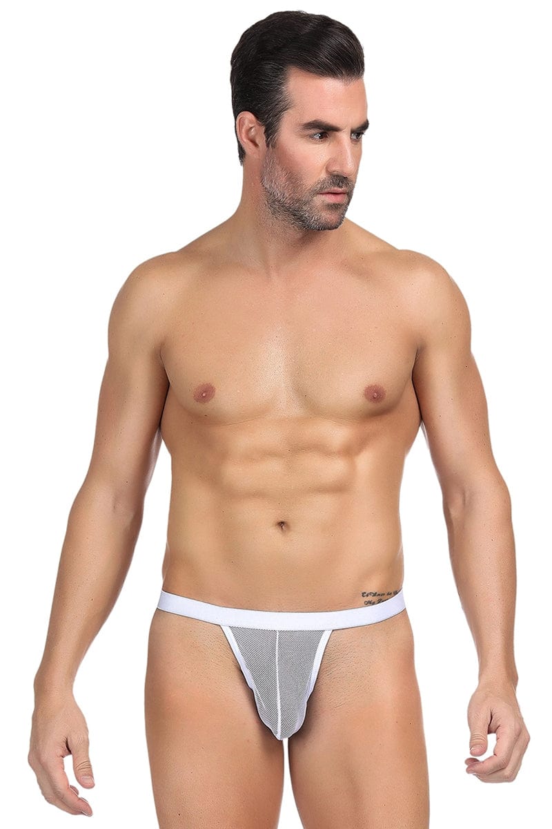 String homme blanc résille fine Taille Unique - Paris Hollywood