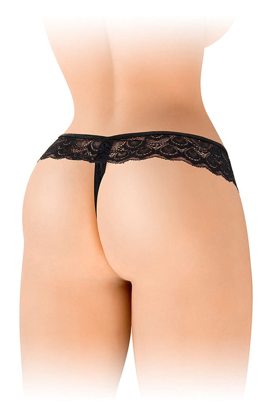 String sexy ouvert noir femme Alicia Taille Unique - Fashion Secret
