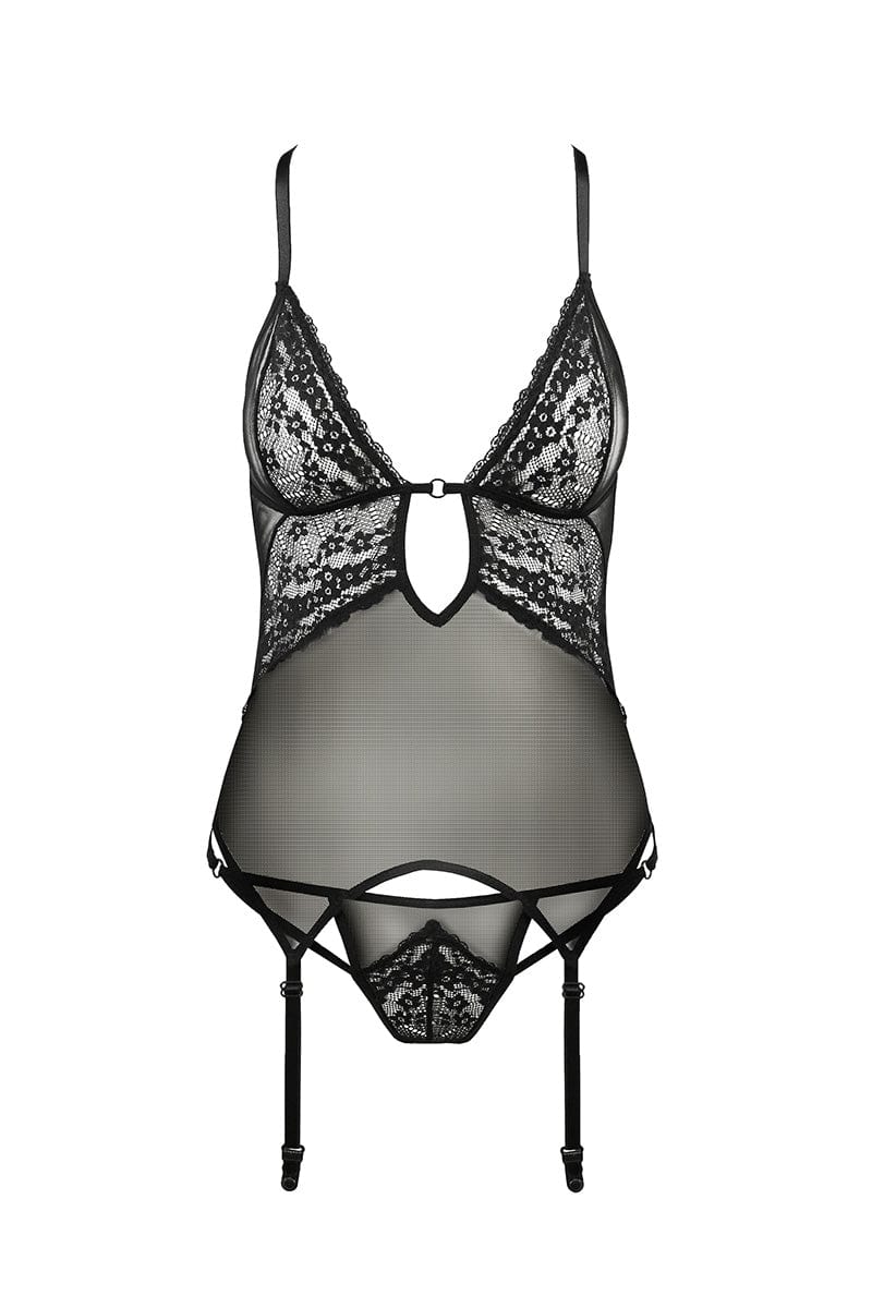 Tenue sexy guêpière dentelle et string sexy Erza - Passion