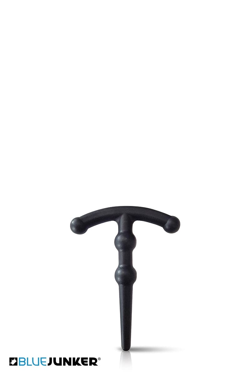 Tige pour sodurètre pratique BDSM en silicone noir 5 x 0,8cm - Blue Junker