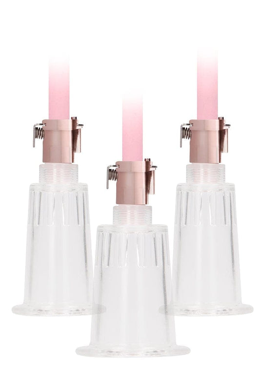 Triple pompe pour stimulation tétons et clitoris intense taille L - Pumped