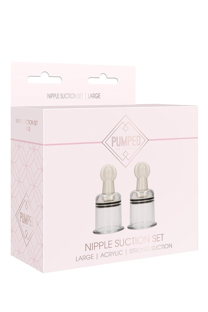 Ventouses de poitrine étanche effet succion large diamètre 3,8cm - Pumped