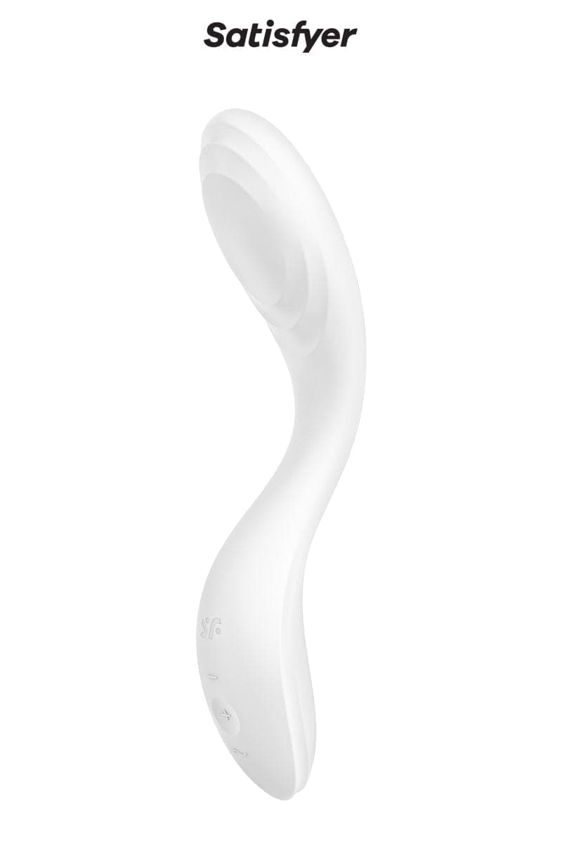 Vibro avec boule rotative spéciale point G Rrrolling Pleasure blanc - Satisfyer