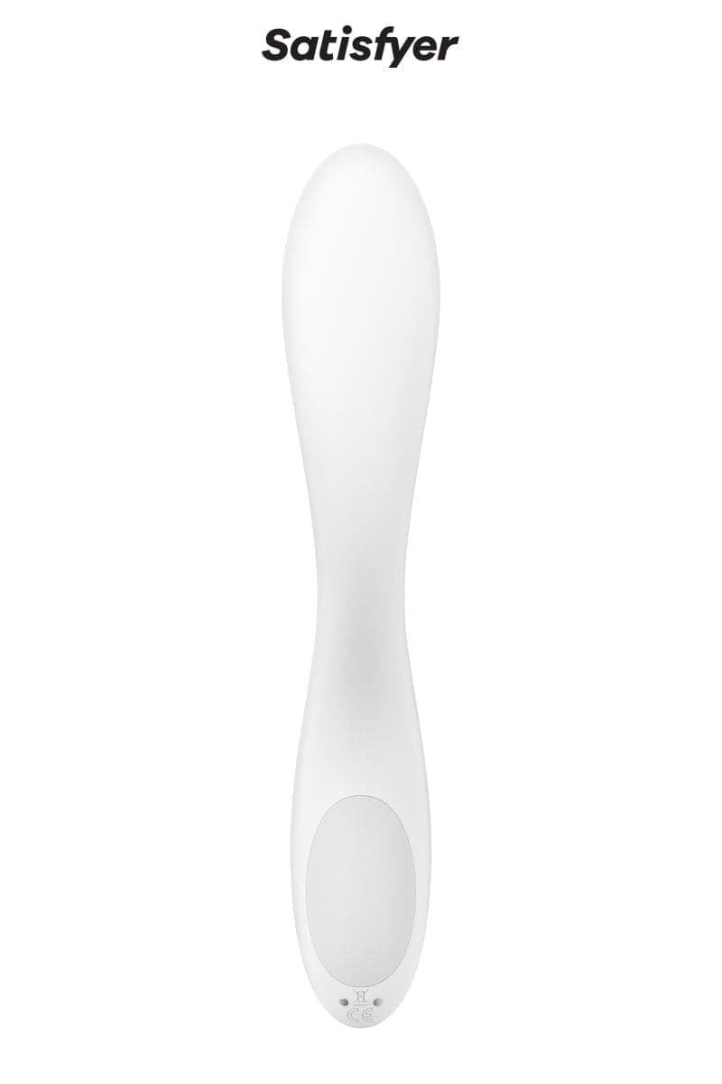 Vibro avec boule rotative spéciale point G Rrrolling Pleasure blanc - Satisfyer
