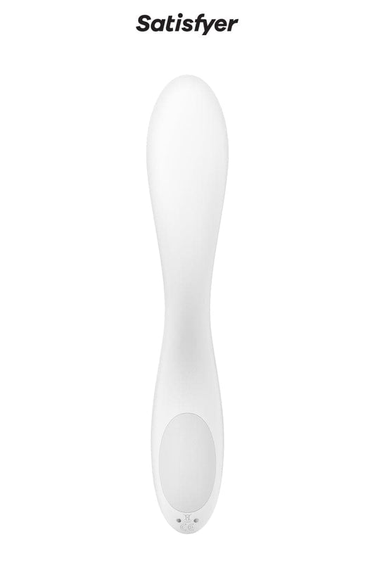 Vibro avec boule rotative spéciale point G Rrrolling Pleasure blanc - Satisfyer