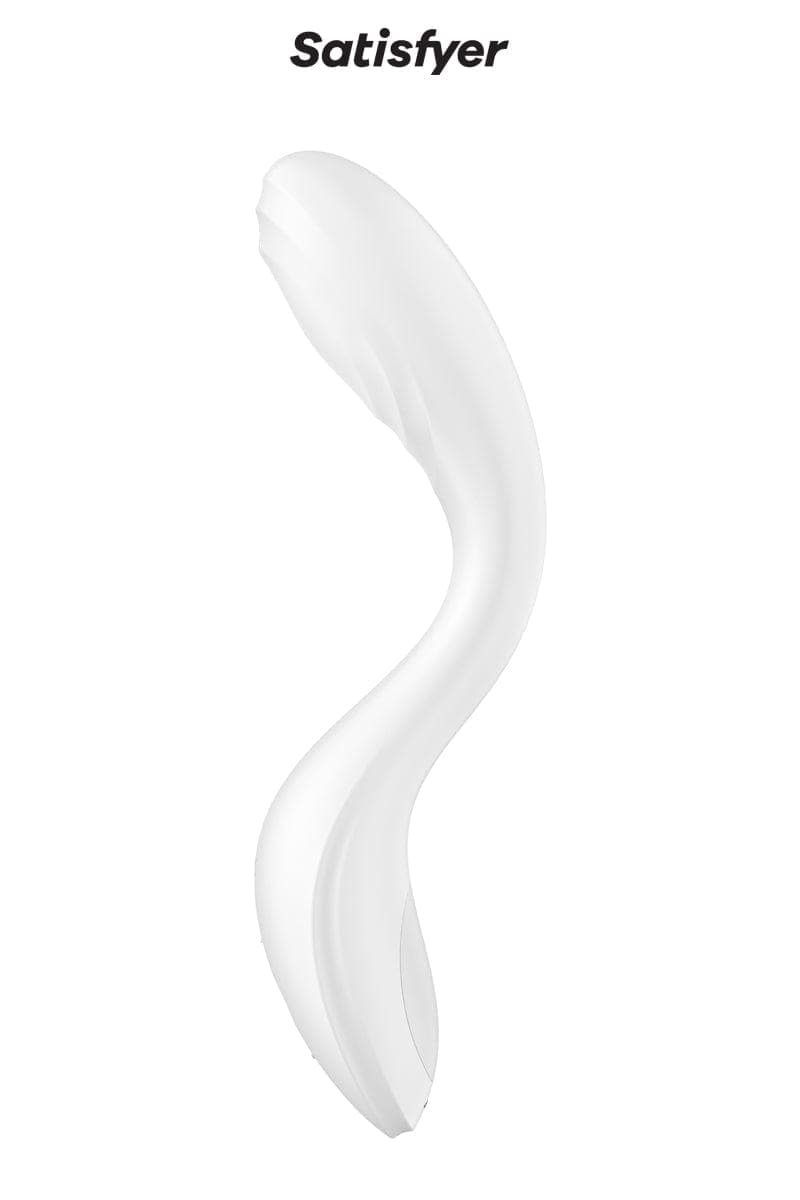 Vibro avec boule rotative spéciale point G Rrrolling Pleasure blanc - Satisfyer