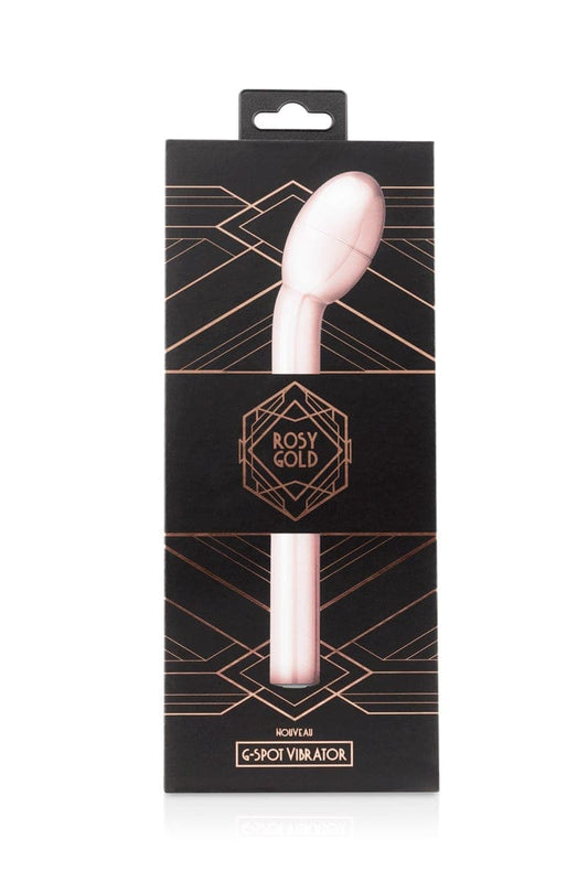 Vibro courbé stimulation spécial point G 21cm insérables - Rosy Gold