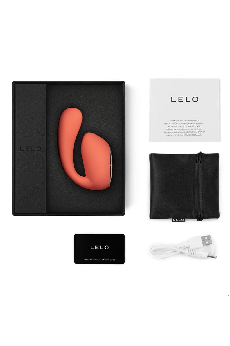 Vibro double stimulation Ida wave Corail rechargeable et connecté - Lelo