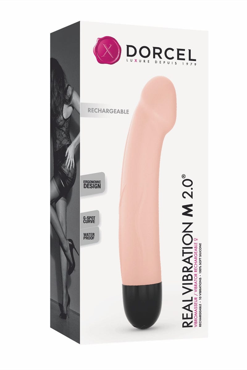 Vibro pénis semi realiste rechargeable Real Vibration M 2.0 - Dorcel