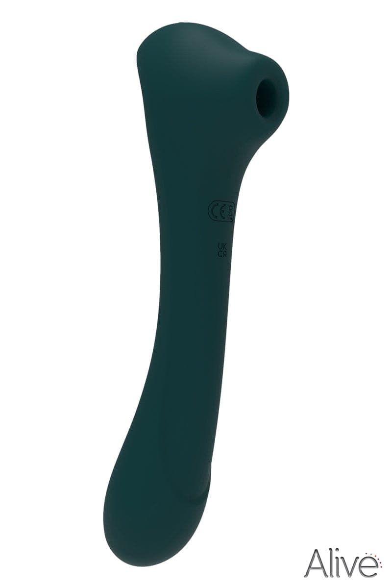 Vibro pour femme stimulation vaginal + clitoridienne Quiver vert - Alive
