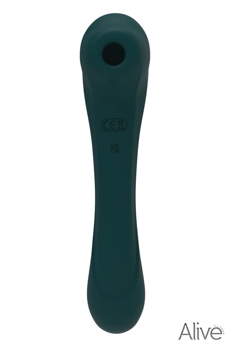 Vibro pour femme stimulation vaginal + clitoridienne Quiver vert - Alive