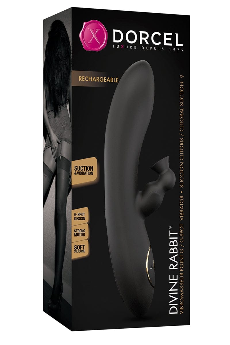 Vibro Rabbit Divine fonction succion vibration 10 modes point G - Dorcel