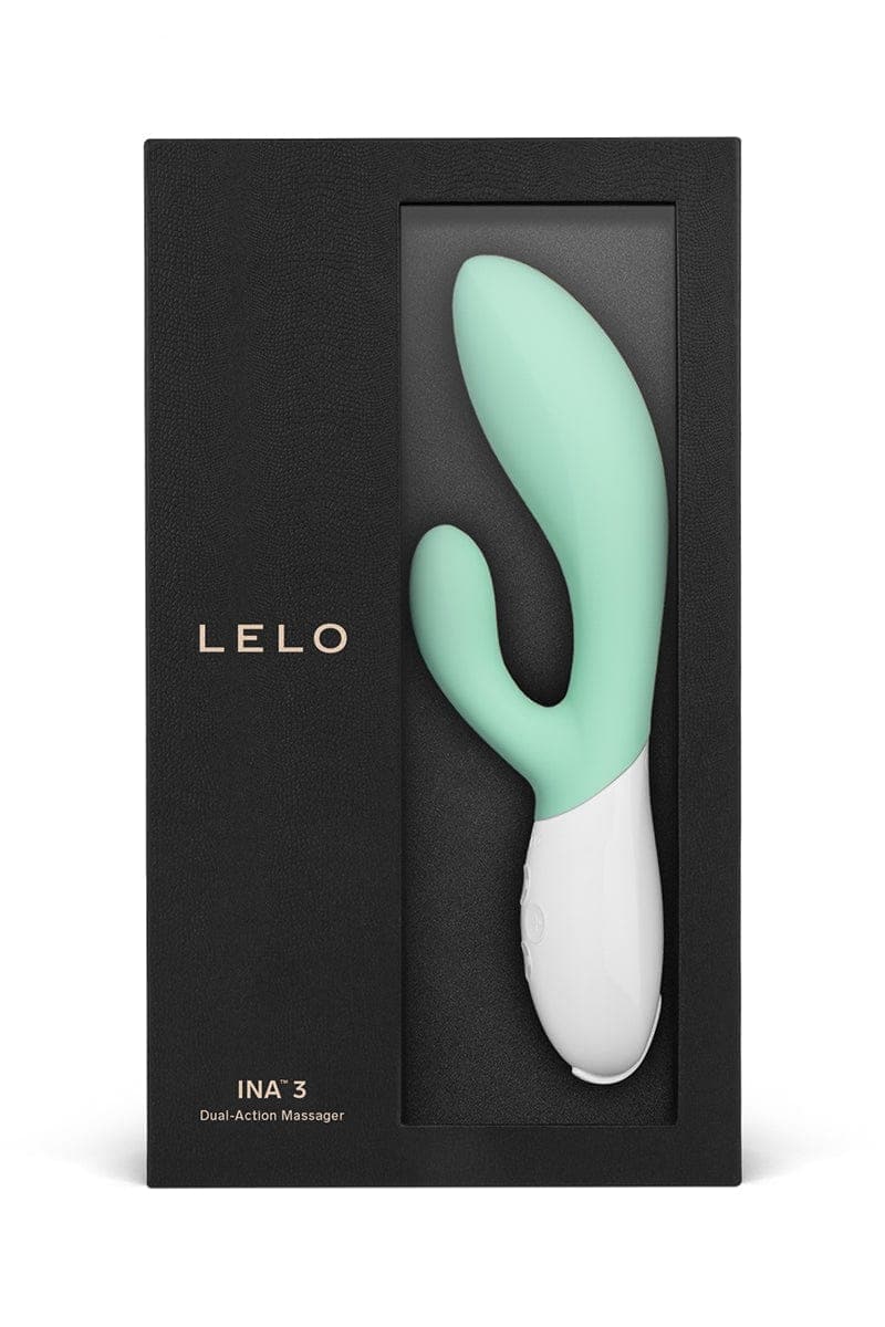 Vibro Rabbit en silicone étanche pulsation intense Ina 3 Seaweed - Lelo