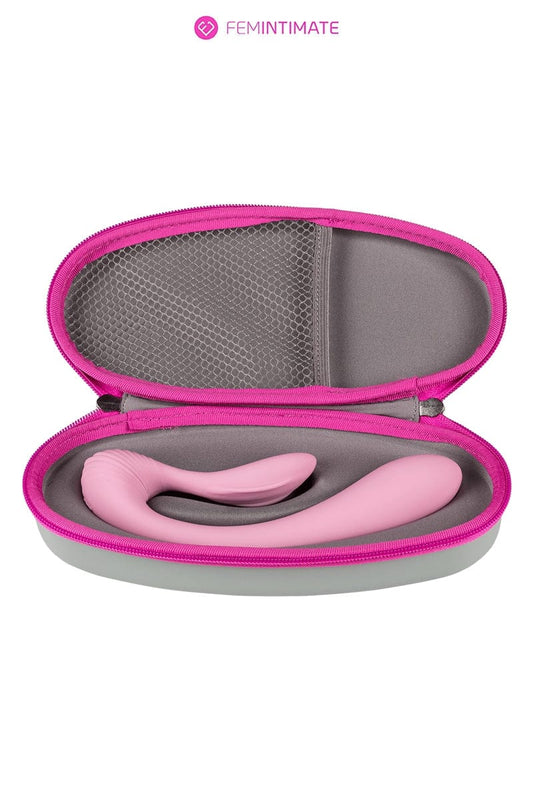 Vibro rabbit flexible stimulateur point G Dual Massager + étui - Femintimate