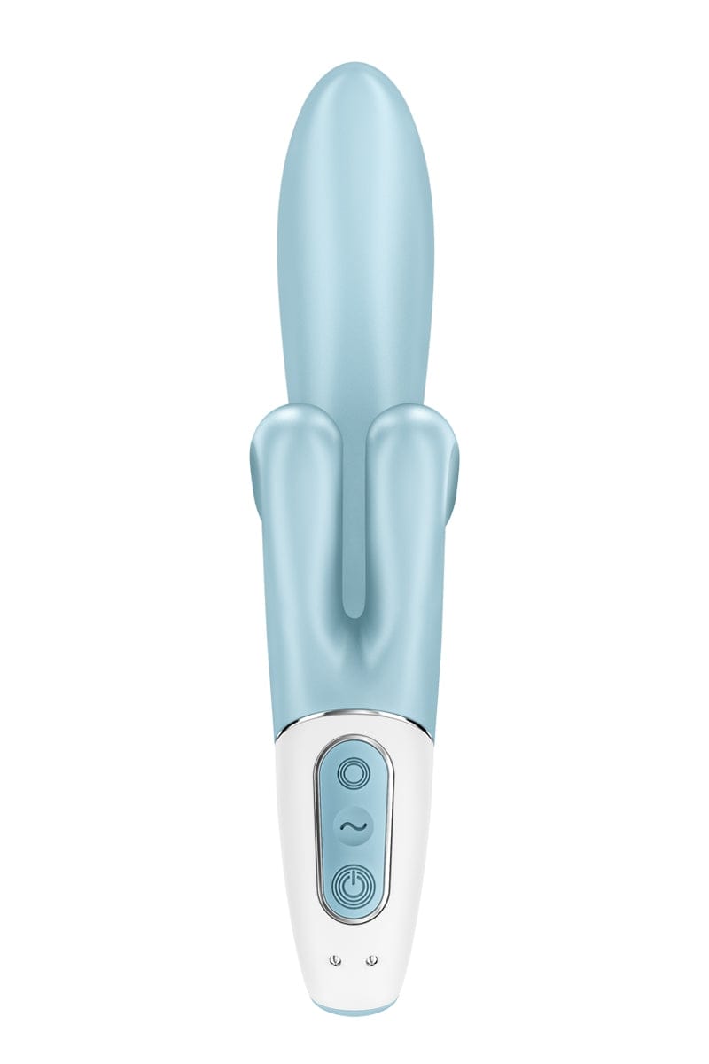 Vibro rabbit flexible Touch Me bleu 21cm - Satisfyer