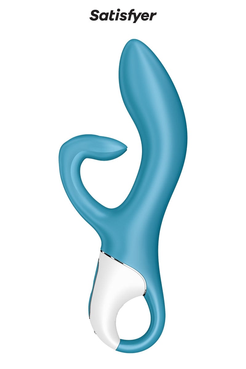 Vibro rabbit stimulateur clitoris Embrace Me Bleu 21cm - Satisfyer