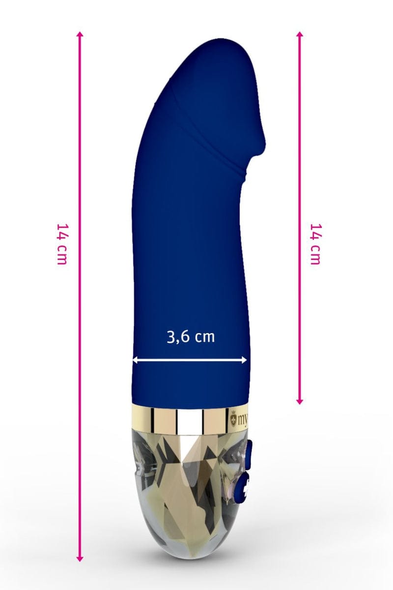 Vibro semi réaliste de luxe bleu Real Deal Neal - Mystim
