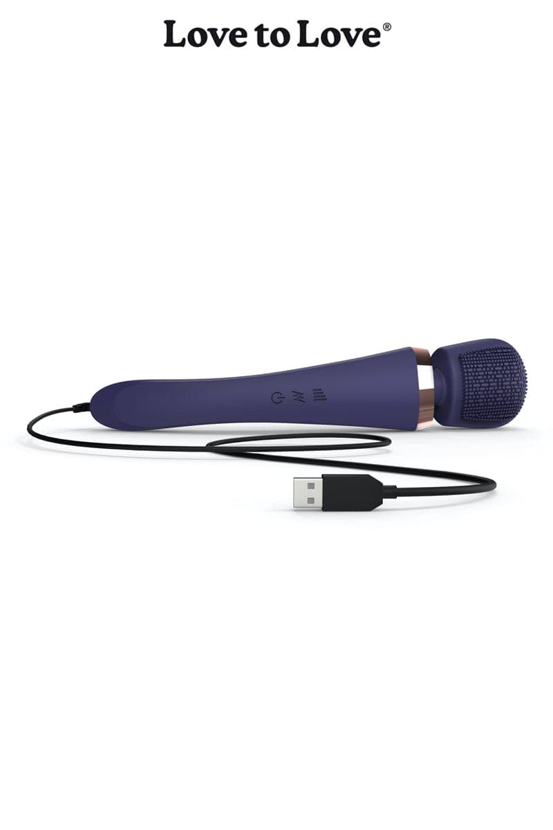 Vibro wand unisexe 20 modes de vibration Brush Crush 25cm - Love To Love