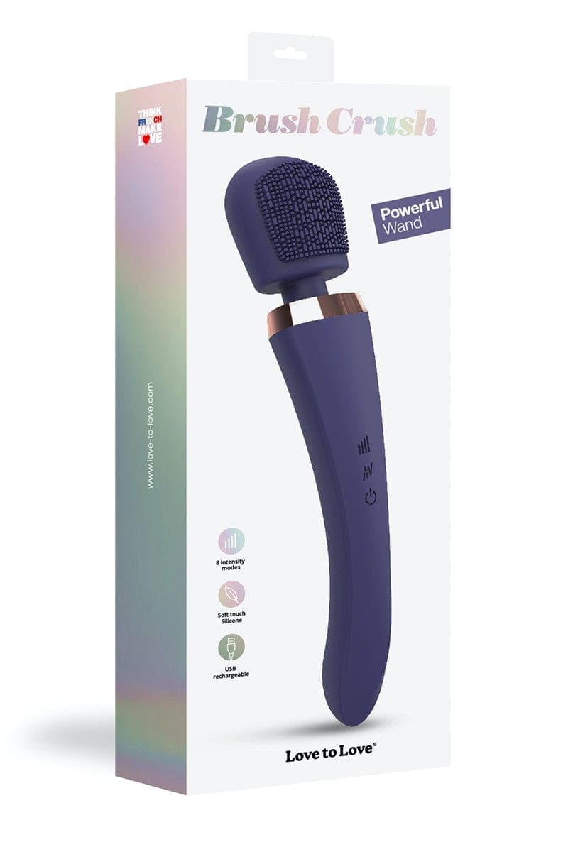 Vibro wand unisexe 20 modes de vibration Brush Crush 25cm - Love To Love