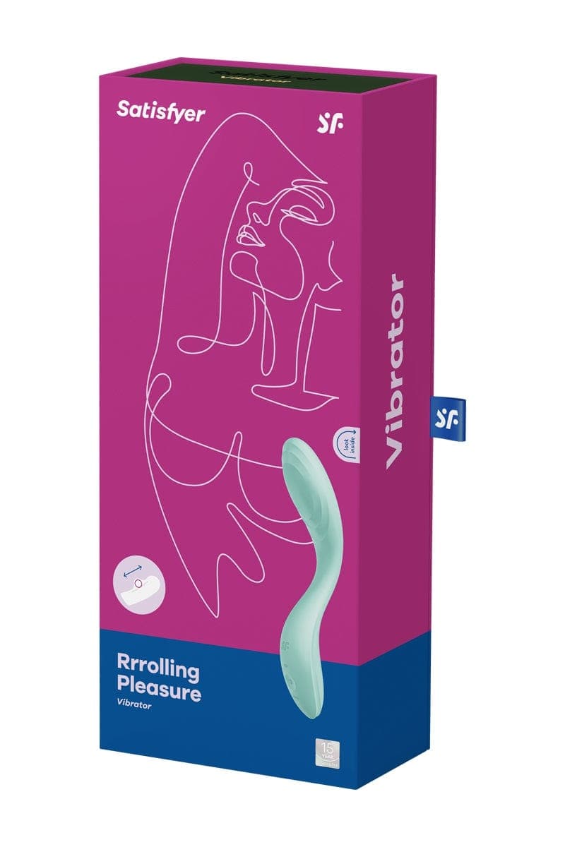 Vibromasseur 100% féminin point G Rrrolling Pleasure menthe - Satisfyer