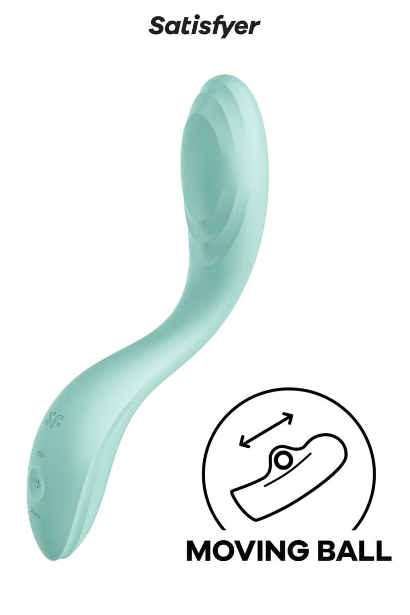 Vibromasseur 100% féminin point G Rrrolling Pleasure menthe - Satisfyer