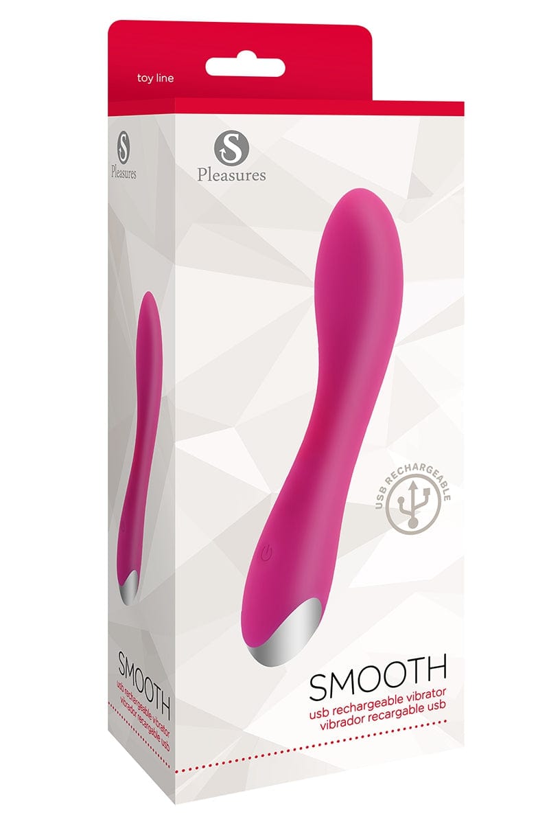 Vibromasseur 20 modes vibrant rechargeable smooth rose 18cm - SPleasures