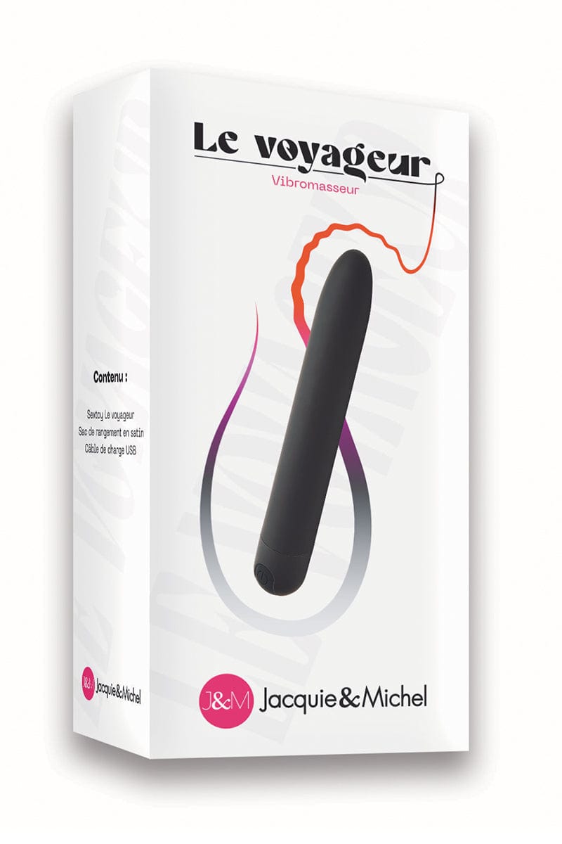 Vibromasseur bullet Le voyageur 18 cm - Jacquie et Michel