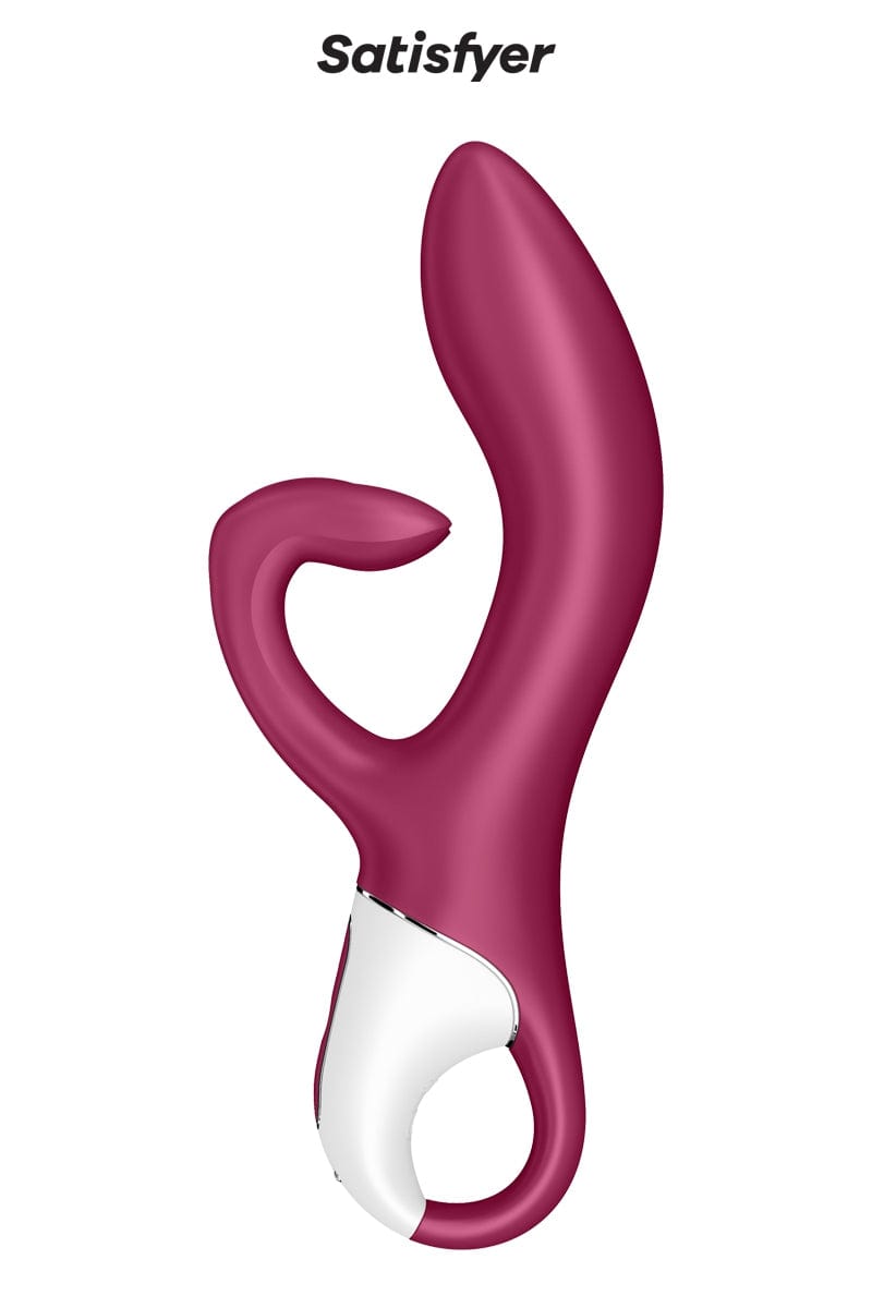 Vibromasseur clitoridien étanche Rabbit Embrace Me Bordeaux - Satisfyer