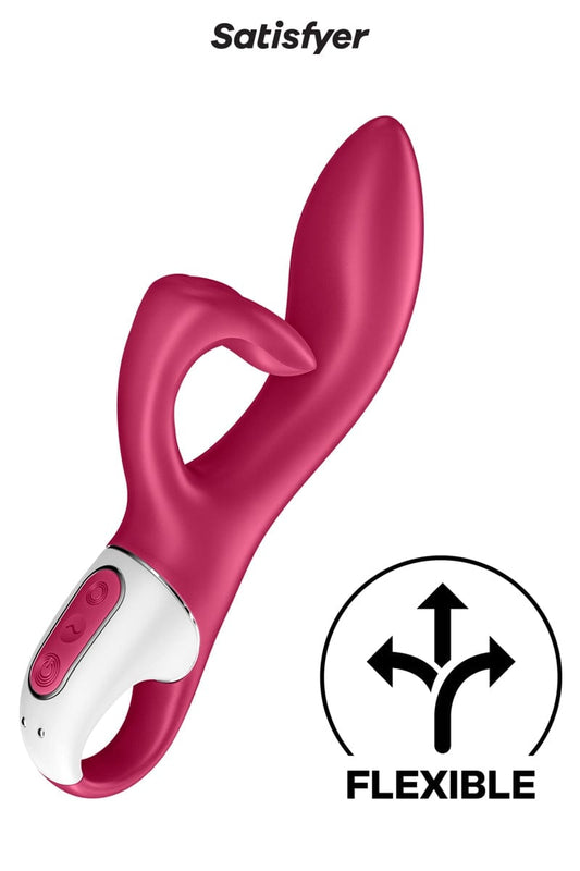 Vibromasseur clitoridien étanche Rabbit Embrace Me Bordeaux - Satisfyer