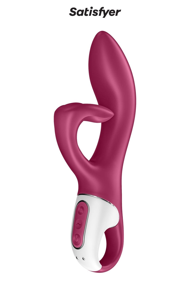 Vibromasseur clitoridien étanche Rabbit Embrace Me Bordeaux - Satisfyer