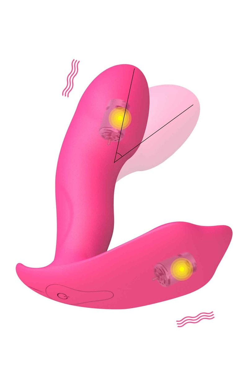 Vibromasseur couple télécommandé par la voix Secret Clit 12cm - Dorcel