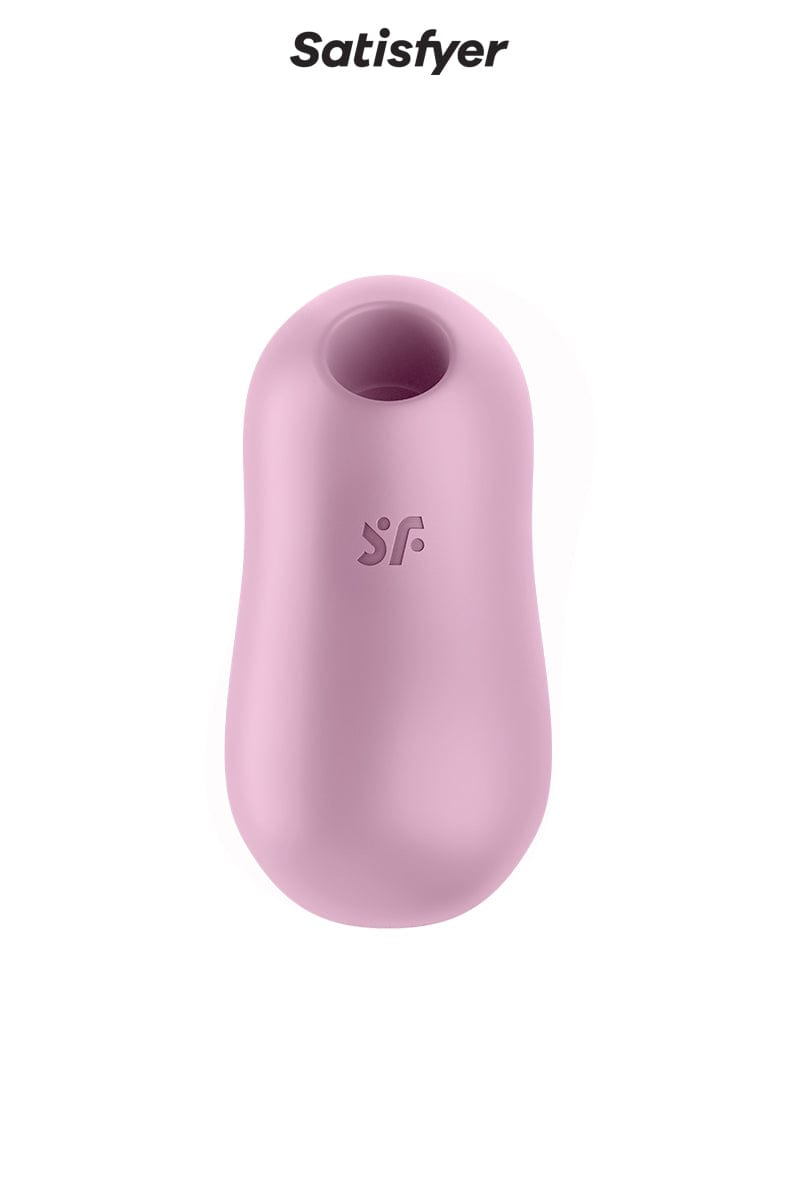 Vibromasseur double stimulation en silicone Cotton Candy lila - Satisfyer