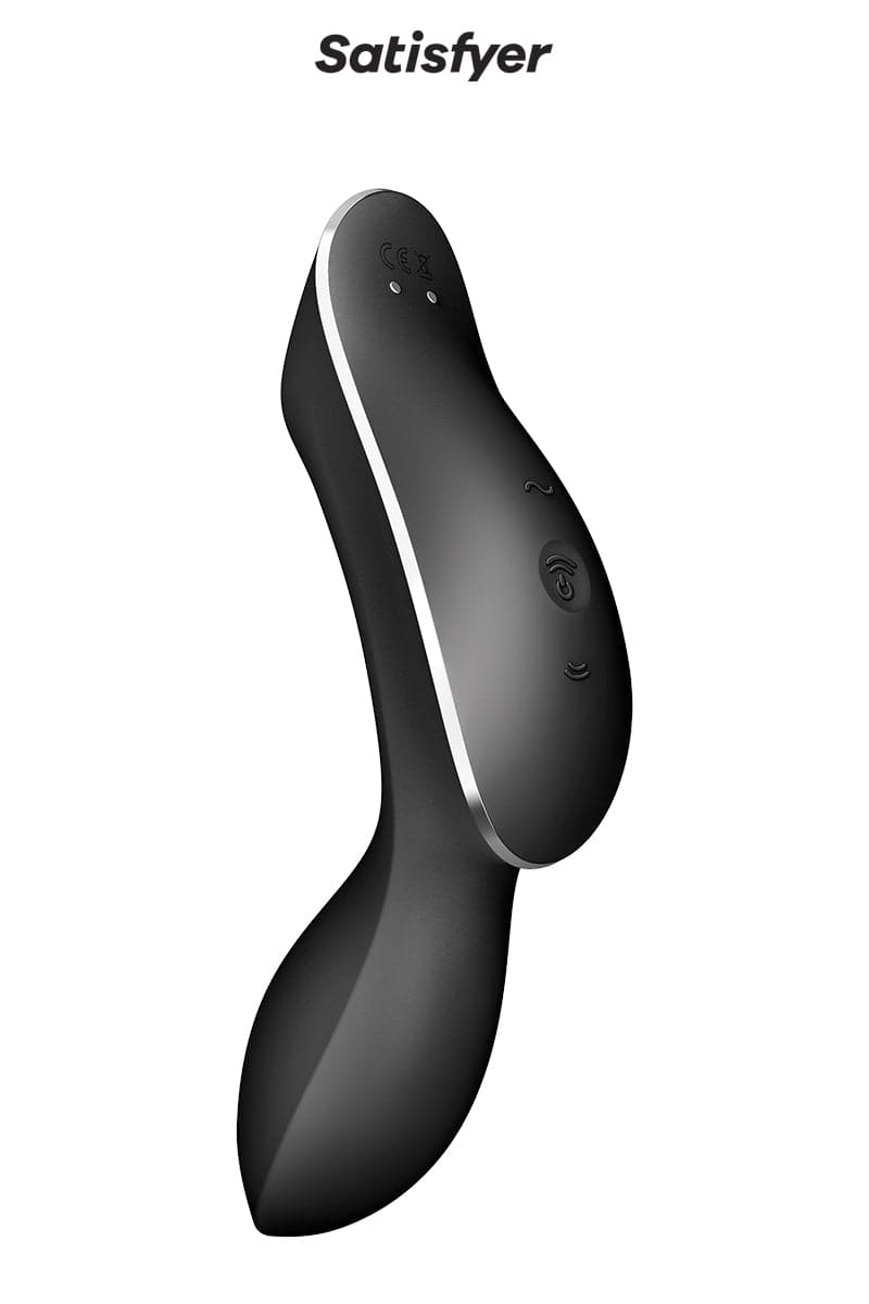 Vibromasseur double stimulation rechargeable et étanche Curvy Trinity 2 noir - Satisfyer
