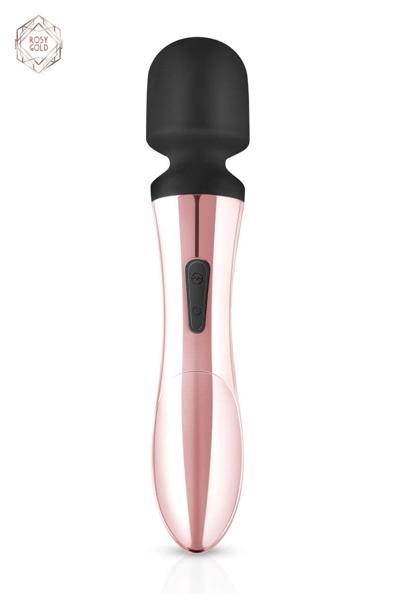 Vibromasseur externe multi-vitesses Curve Massager 21cm - Rosy Gold