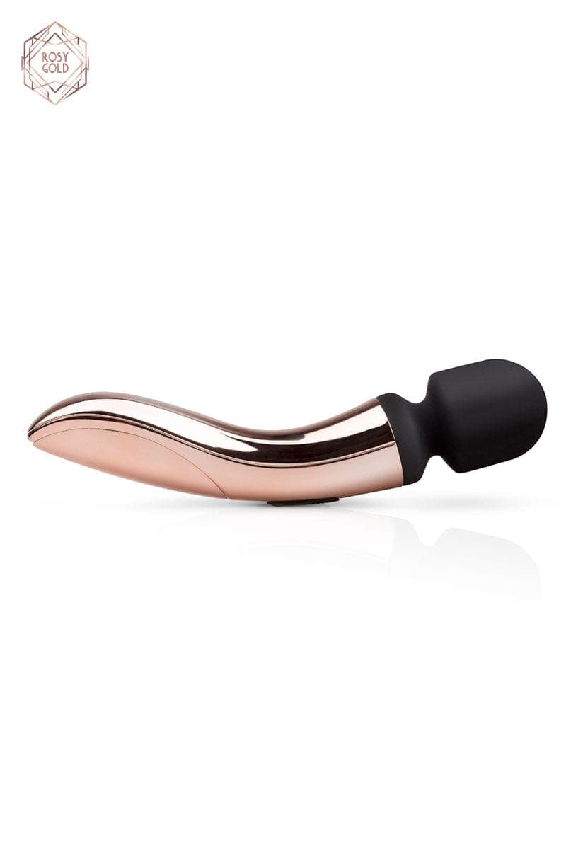 Vibromasseur externe multi-vitesses Curve Massager 21cm - Rosy Gold