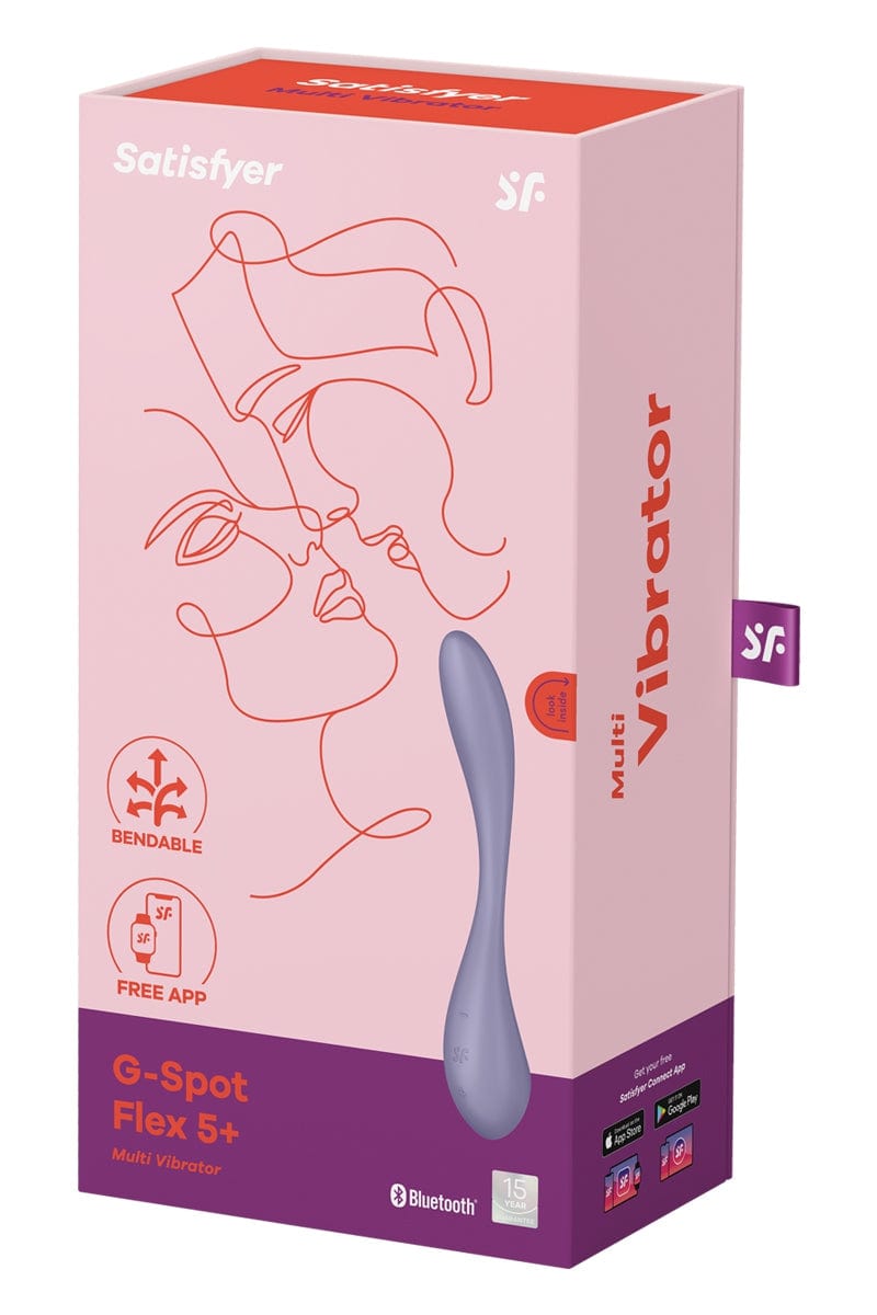 Vibromasseur flexible G Spot Flex 5+ stimulateur clitoridien violet - Satifyer