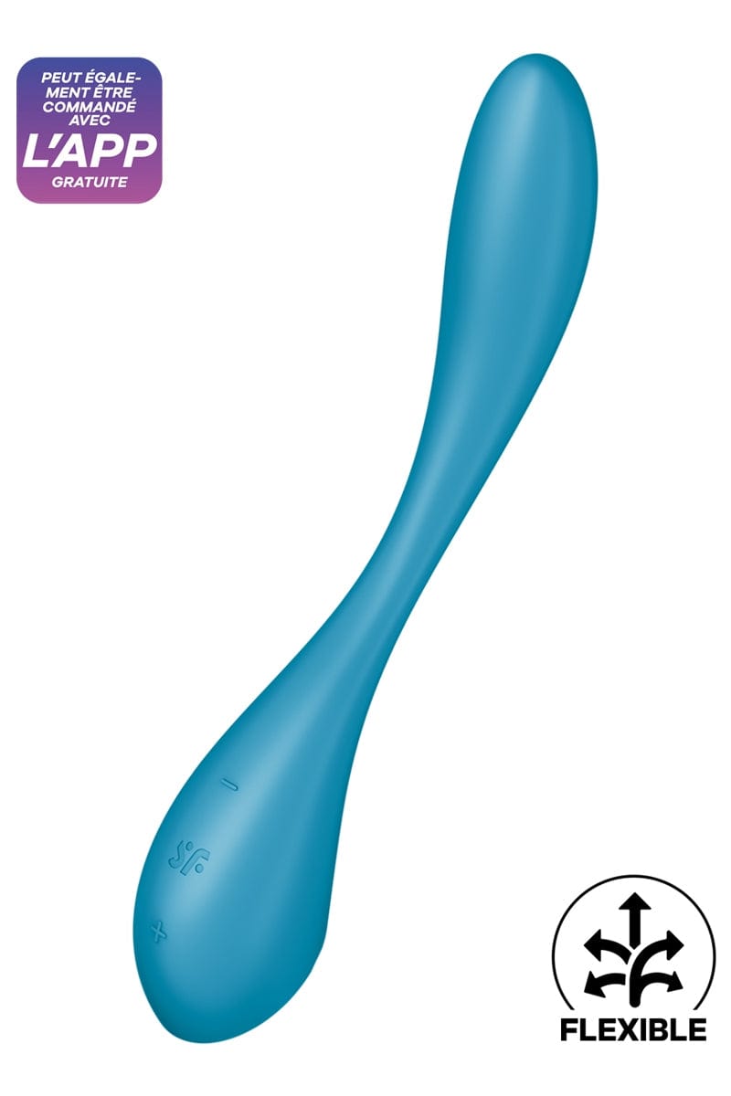 Vibromasseur G Spot Flex 5+ bleu - Satifyer