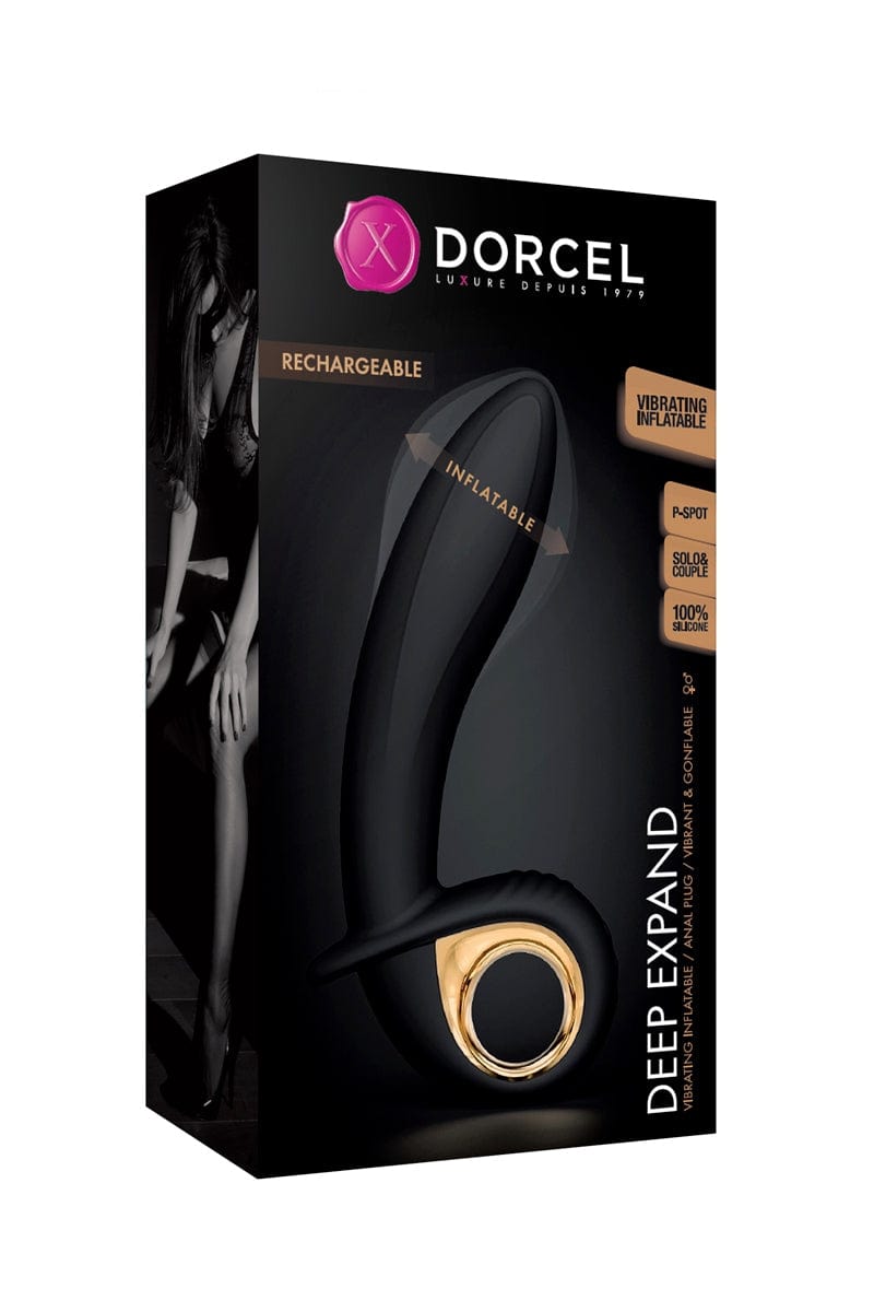 Vibromasseur gonflable et 10 modes vibrant unisexe Deep Expand - Dorcel