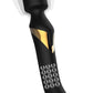 Vibromasseur luxueux pour femme en silicone noir ultra doux Dual Orgasms Gold 23cm- Dorcel
