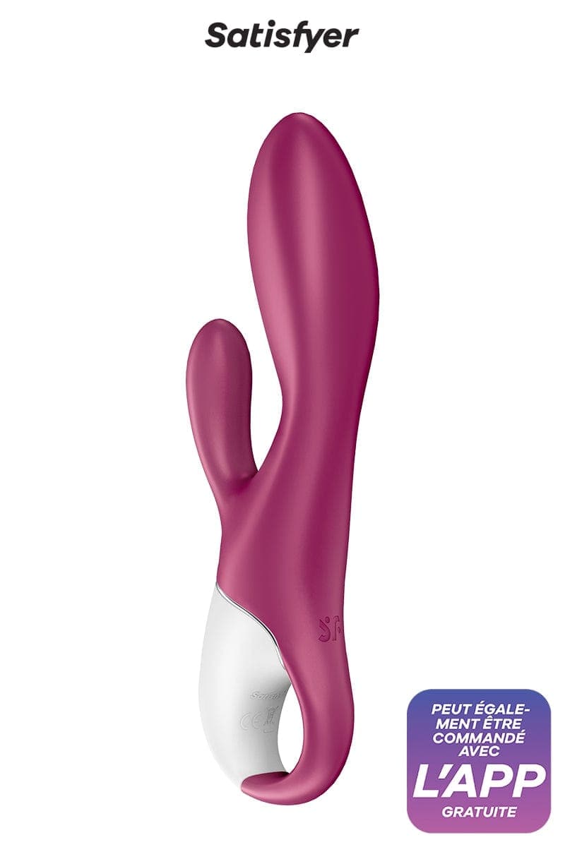 Vibromasseur Rabbit connecté chauffant 40° Heated Affair 20cm - Satisfyer