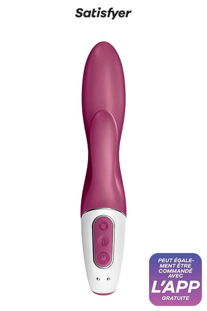 Vibromasseur Rabbit connecté chauffant 40° Heated Affair 20cm - Satisfyer