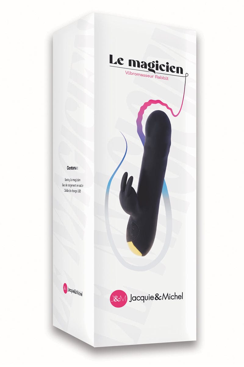 Vibromasseur rabbit double 24 cm Le magicien - Jacquie et Michel