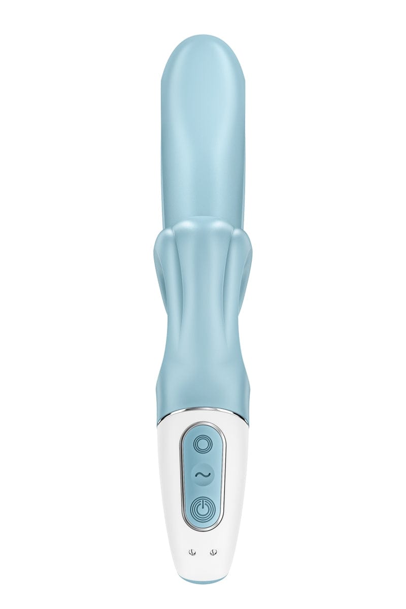 Vibromasseur rabbit en silicone flexible Love Me bleu - Satisfyer