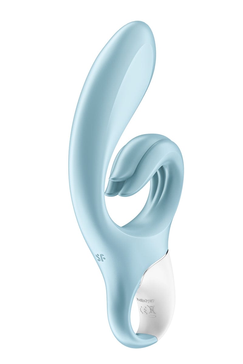 Vibromasseur rabbit en silicone flexible Love Me bleu - Satisfyer