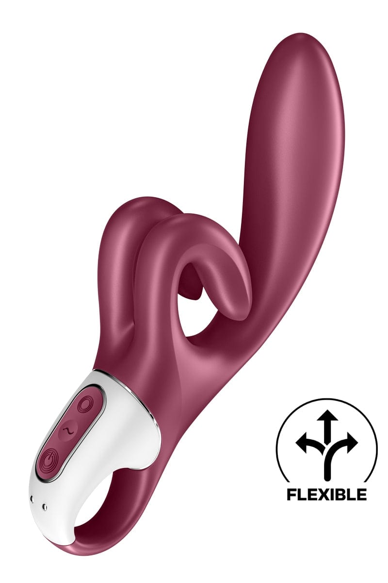 Vibromasseur rabbit flexible Touch Me silicone rouge - Satisfyer
