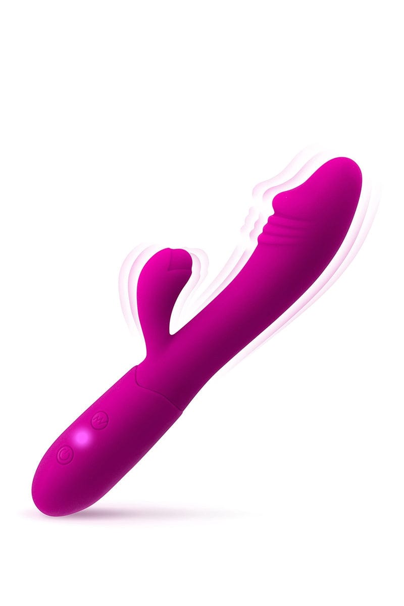 Vibromasseur rabbit incurvé 10 modes de vibraton Becca - Yoba