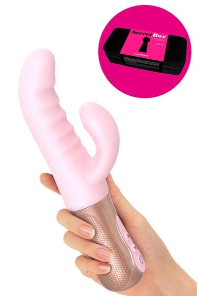Vibromasseur rabbit Sassy Bunny va et vient rose + Secret Box offerte - Love to Love