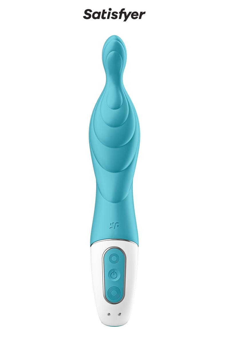 Vibromasseur rechargeable en silicone point A A-Mazing 2 Turquoise - Satisfyer